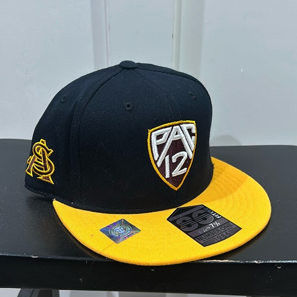 Arizona State University - ASU fitted Logo Hat - Pac 12 - size = 7 1/4 to 7 5/8 - Picture 1 of 8